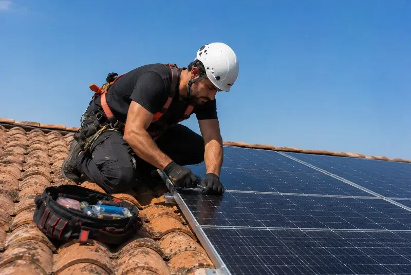 Maintenance et monitoring de panneaux solaires à Réauville